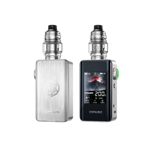 LOST VAPE CENTAURUS BT200 KIT 200W 5ml - SILVER PLATINUM LOST VAPE CENTAURUS BT200 KIT 200W 5ml - SILVER PLATINUM