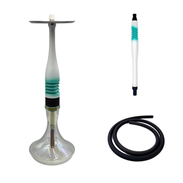 AROMA HOOKAH x FUMELO ZULU - WHITE/TURQUOISE AROMA HOOKAH x FUMELO ZULU - WHITE/TURQUOISE