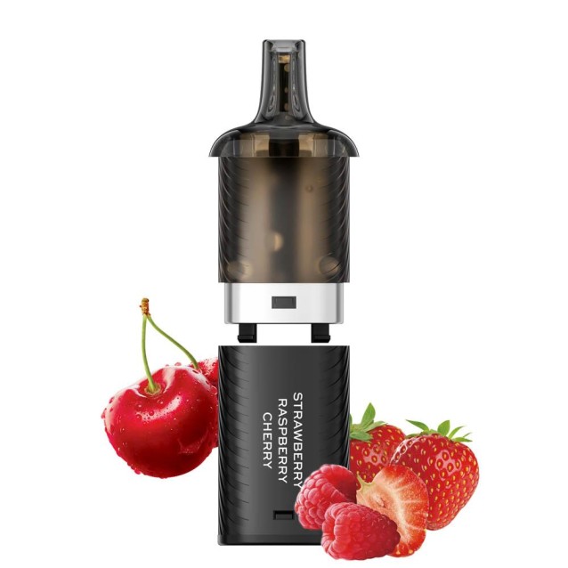 VOZOL VISTA PLUG 20mg 2ml PREFILLED ΔΕΞΑΜΕΝΗ + 10ml E-LIQUID STRAWBERRY RASPBERRY CHERRY