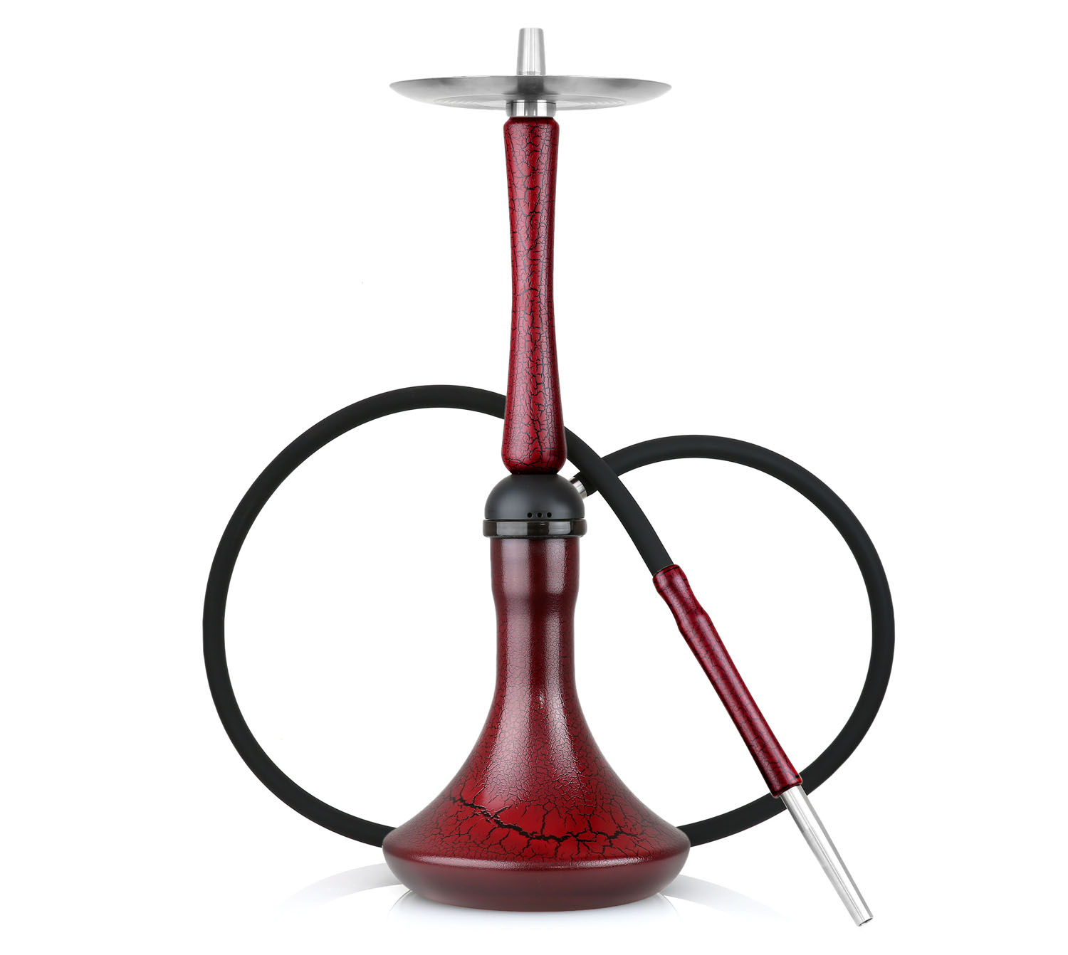 MAVERICK HOOKAH CRACKLE - RED BLACK MAVERICK HOOKAH CRACKLE - RED BLACK
