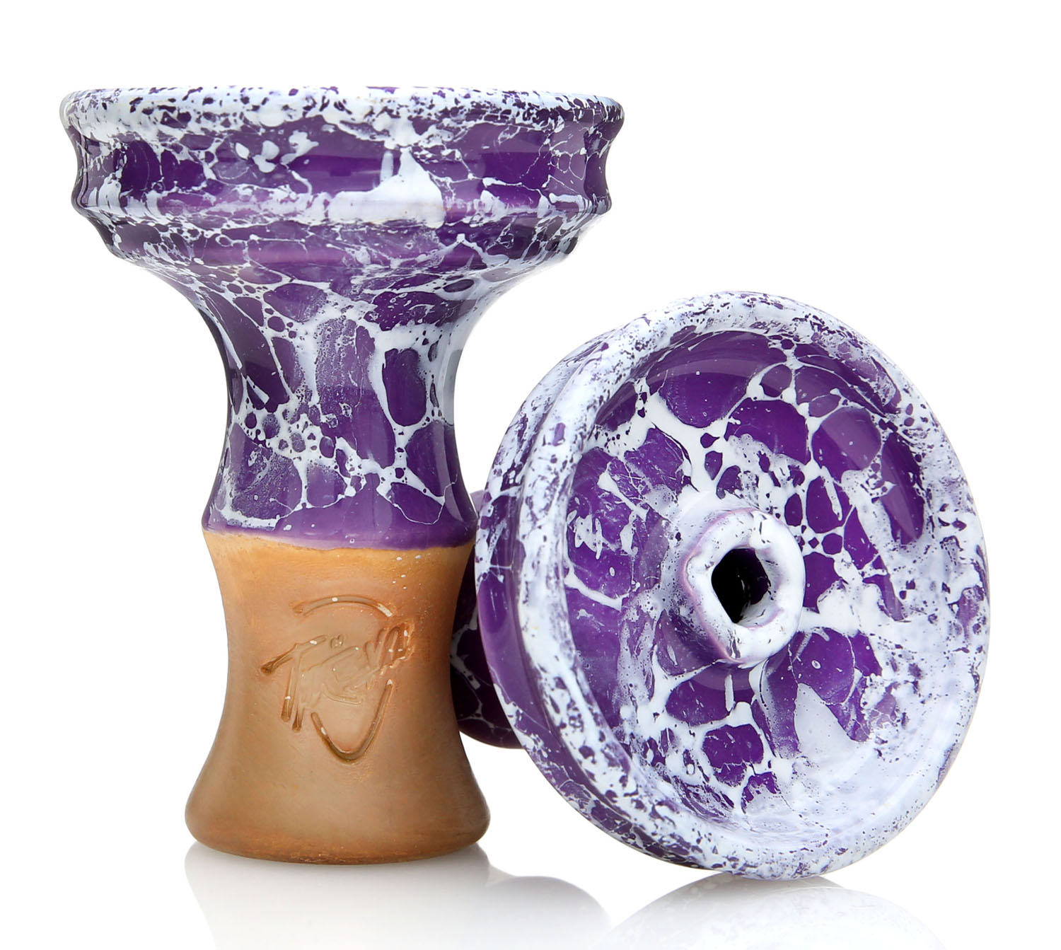 MOON TRESHA KITTY PHUNNEL BOWL - MARBLE VIOLET MOON TRESHA KITTY PHUNNEL BOWL - MARBLE VIOLET