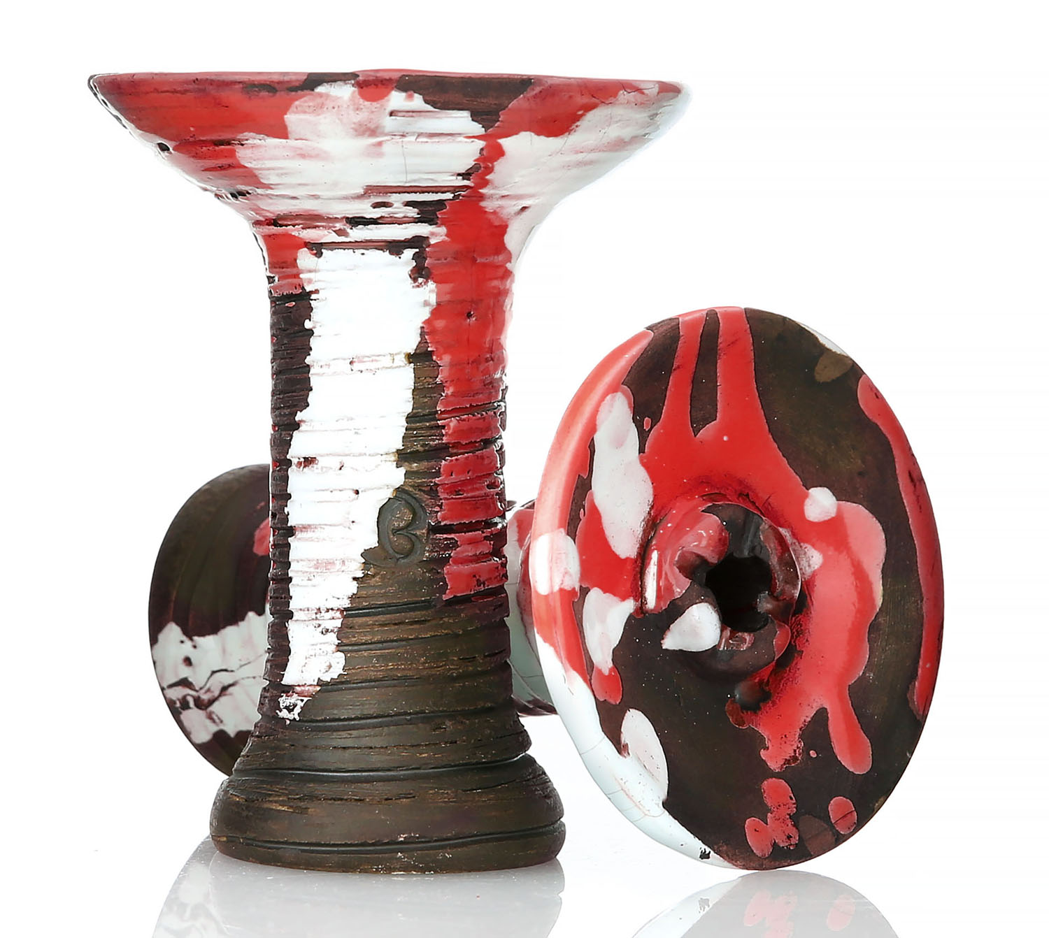 VINTAGE ALIEN FLAT PHUNNEL BOWL - RED VINTAGE ALIEN FLAT PHUNNEL BOWL - RED