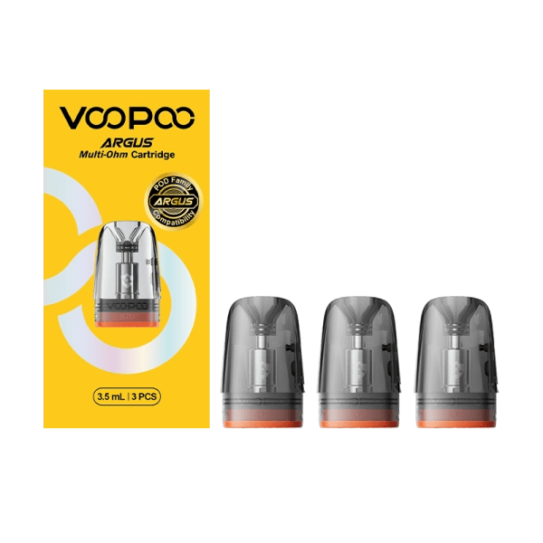 CARTRIDGES ARGUS MULTI-OHM 0.4/0.7/1.0Ω 3.5ml - VOOPOO CARTRIDGES ARGUS MULTI-OHM 0.4/0.7/1.0Ω 3.5ml - VOOPOO