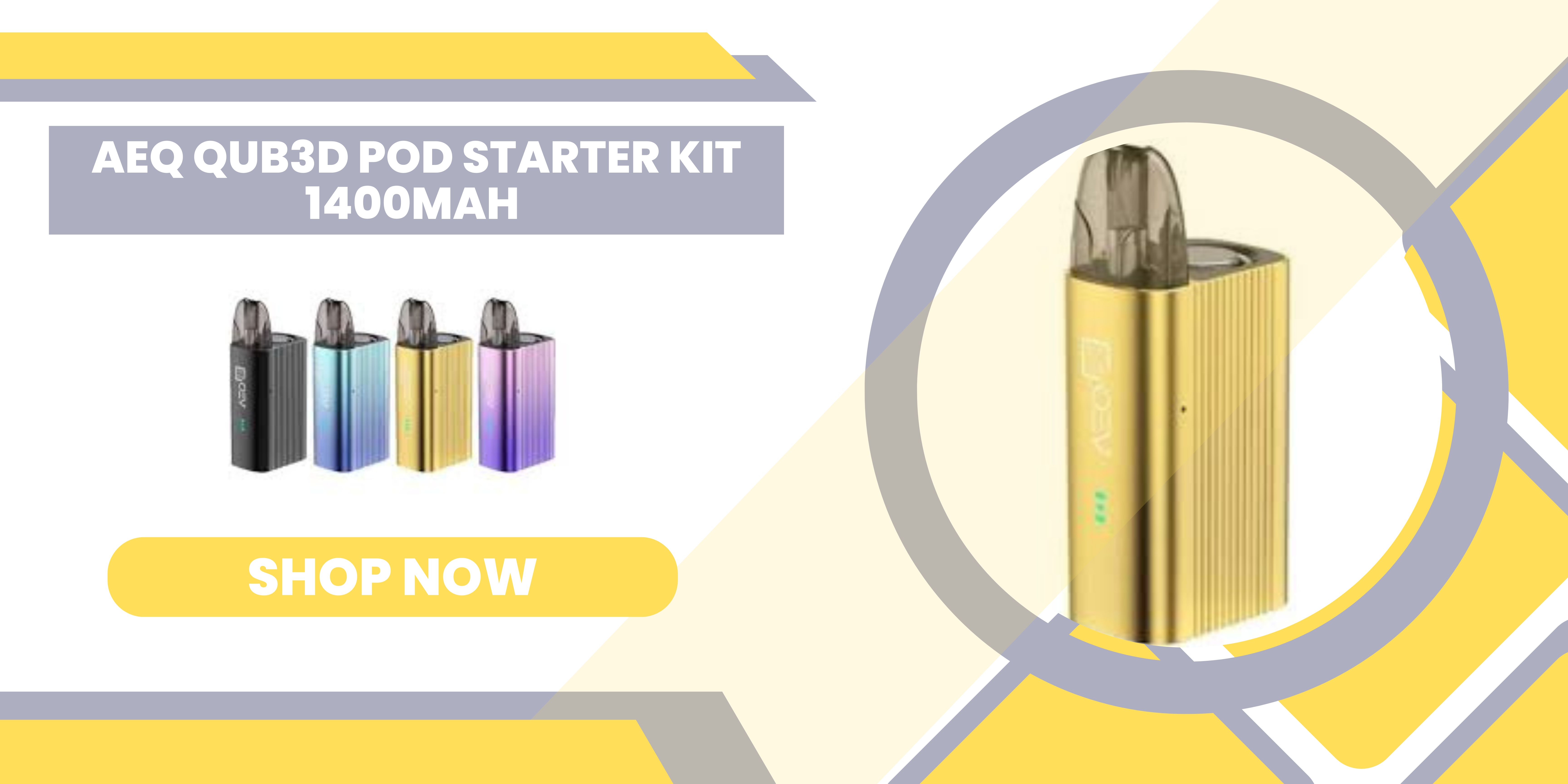  AEQ QUB3D Pod Starter Kit 1400mAh