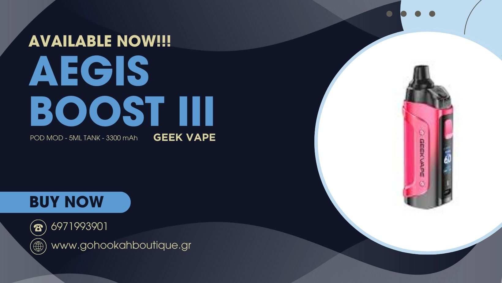 Aegis Boost 3 3000mAh Kit – Geekvape