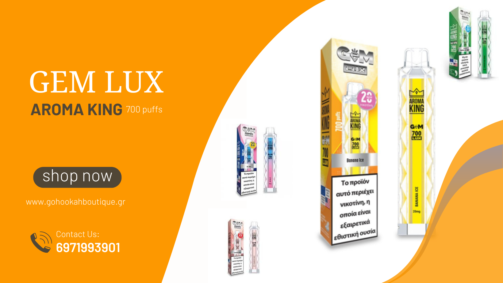 Aroma King Gem Lux Disposable - 700 puffs
